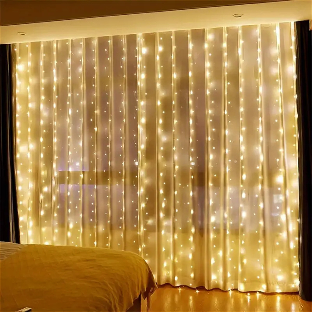 3/6m Curtain LED String Lights - Led Fairy String Lights ulasan dan harga