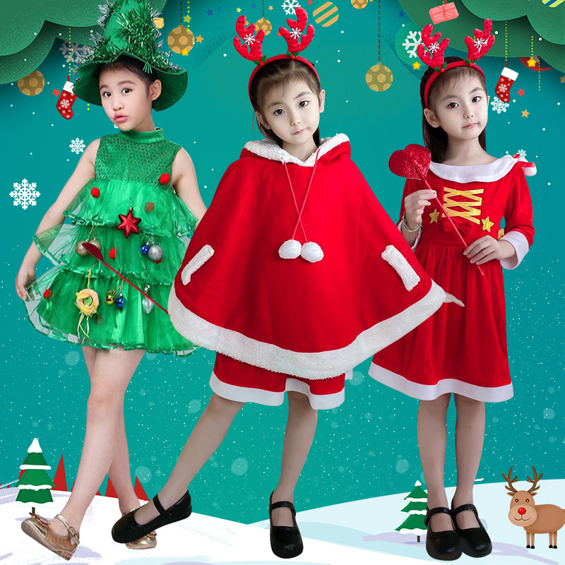 Red Green Christmas Tree Costu - Elf Costume Christmas ulasan dan harga
