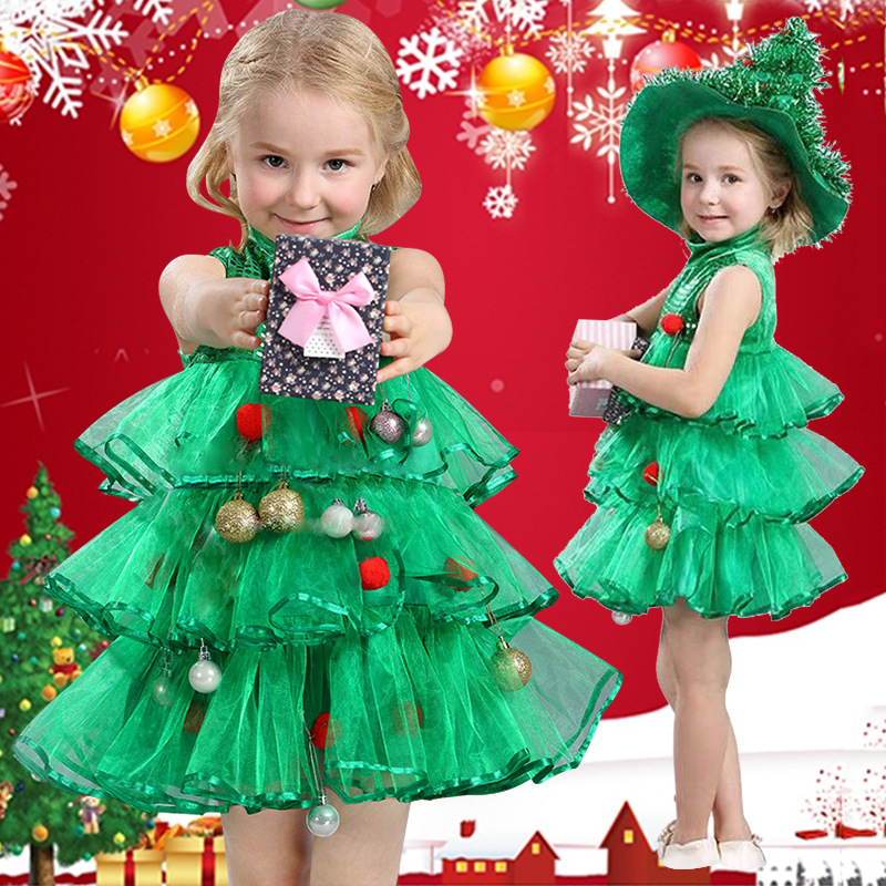Red Green Christmas Tree Costu - Elf Costume Christmas ulasan dan harga