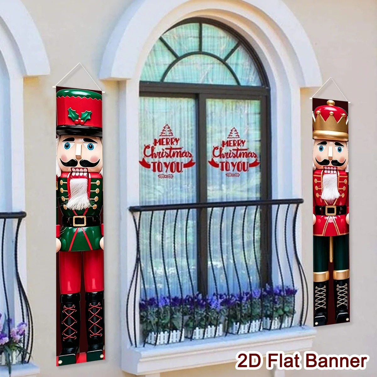 Christmas Porch Banner Set Sol - Nutcracker Figurine ulasan dan harga