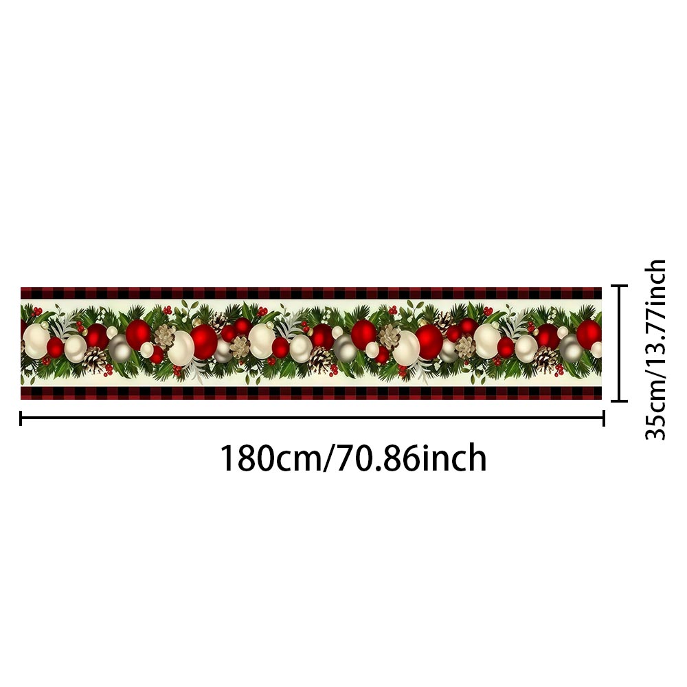 Christmas Table Runner Red Bla - Christmas Throw Blanket ulasan dan harga