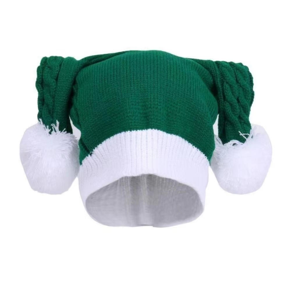 Cute Christmas Knitted Hat War - Santa Hat Plush ulasan dan harga