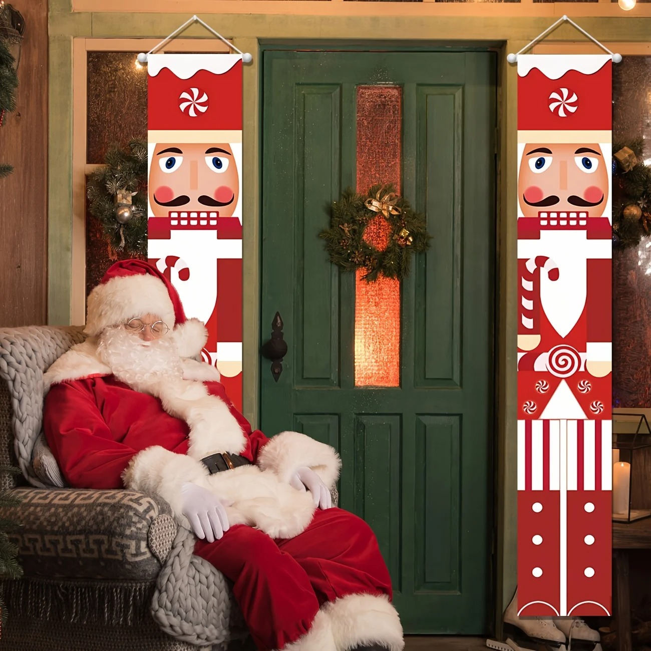 Christmas Banner Set Nutcracke - Nutcracker Figurine ulasan dan harga