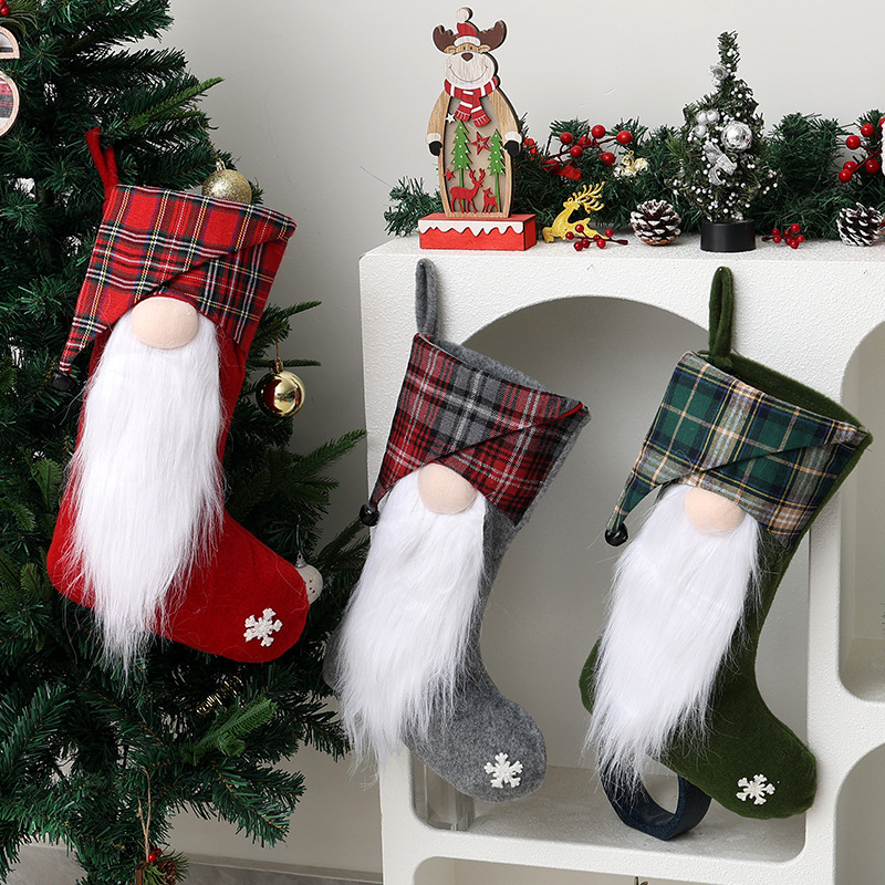 1-4PCS Christmas Treat Bags fo - Christmas Stocking Hanging ulasan dan harga