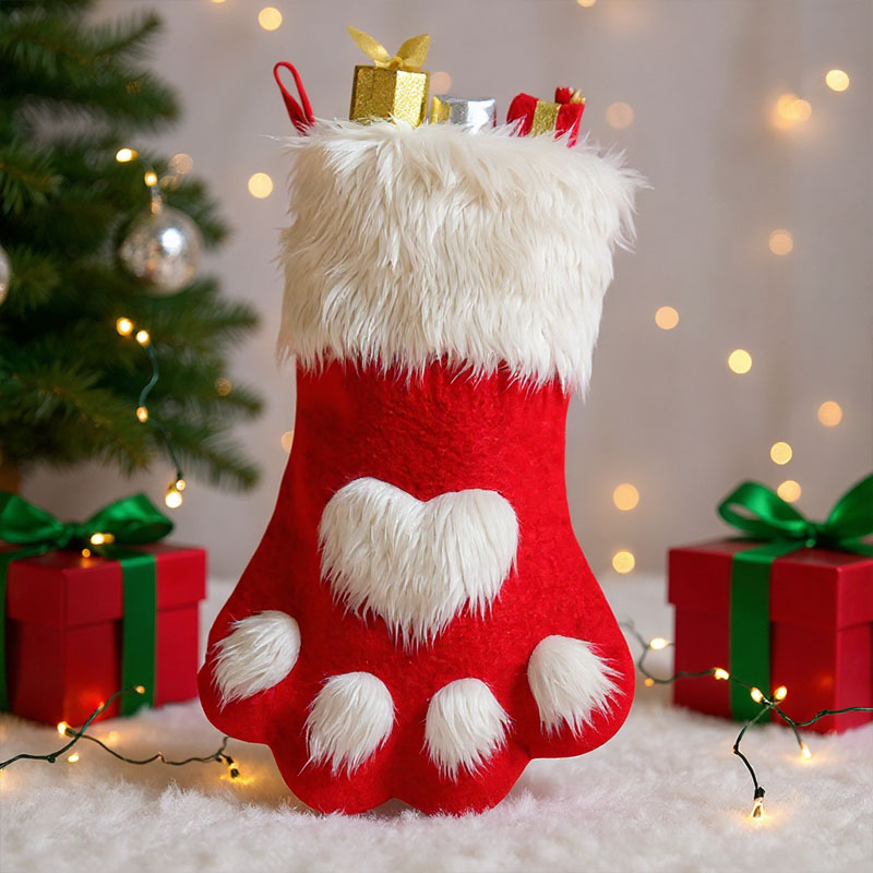 1-10PCS Christmas Pet Paw Stoc - Christmas Stocking Hanging ulasan dan harga