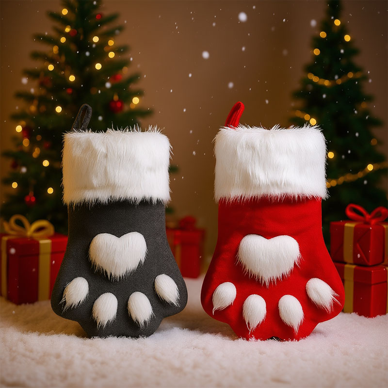 1-10PCS Christmas Pet Paw Stoc - Christmas Stocking Hanging ulasan dan harga